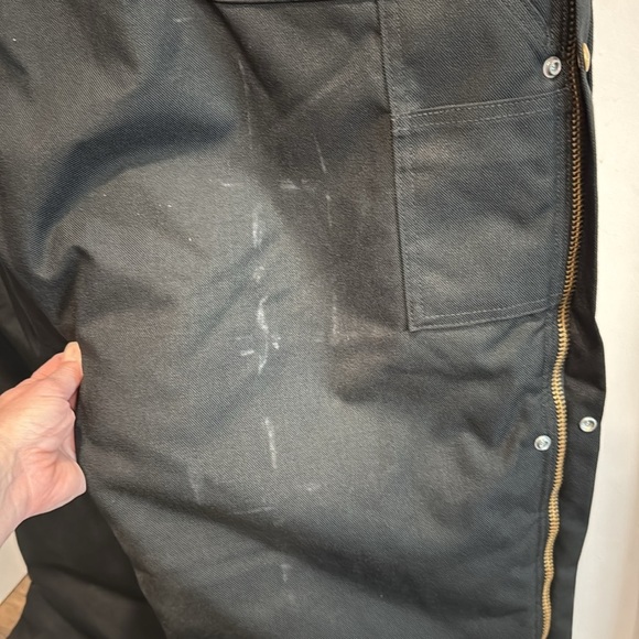 CARHARTT Extremes Arctic Biberall Bib Overalls Black 40 x 32 Excellent - Picture 9 of 9